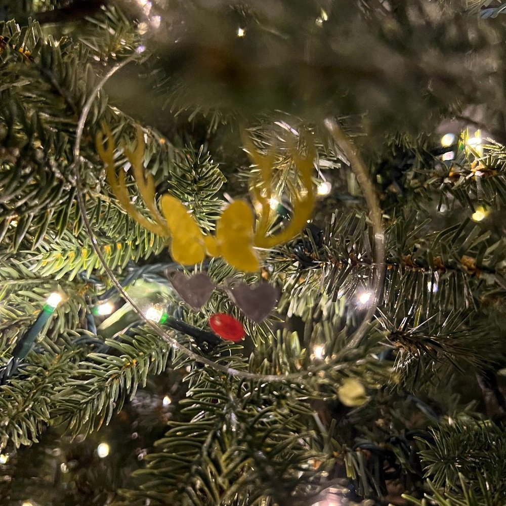 Reindeer Ornament - Round